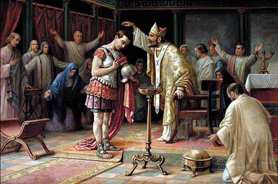 Benedito Calixto Thou shalt be the protector of the Church of Christ china oil painting image